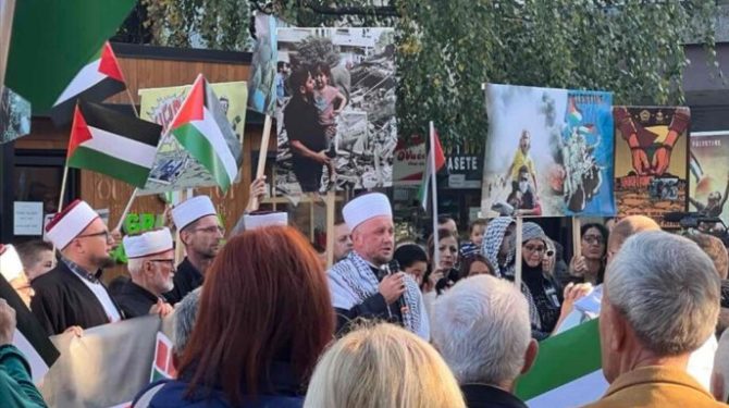 U Bijelom Polju danas  održana protestna šetnja u znak podrške palestinskom narodu