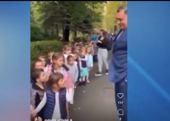 Mališan iz vrtića pozdravio Dodika: “Đe si lopove”