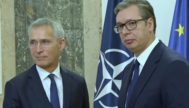 Stoltenberg se sastao sa Vučićem: Gomilanje vojske duž granice i napad u Banjskoj