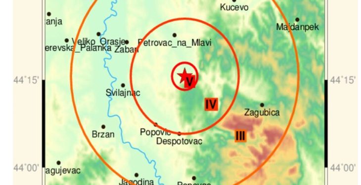 Još jedan jak zemljitres pogodio Srbiju u ranim časovima