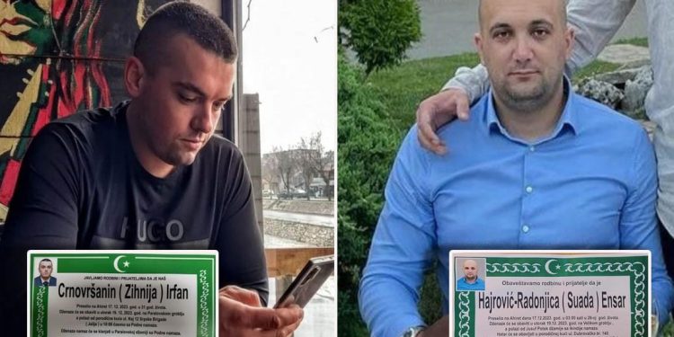 Danas dženaza tragično stradalim novopazarcima, Irfanu i Ensaru