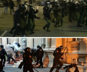 Haos na ulicama Beograda, policija kao za vrijeme Miloševiću rasterala demonstrante VIDEO