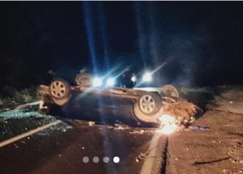 Saobraćajna nesreća na putu Novi Pazar-Sjenica, auto završilo na krovu