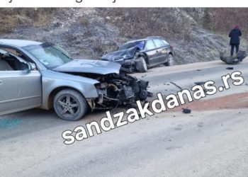 Teška saobraćajna nesreća na putu Novi Pazar – Sopoćani, sudar dva auta