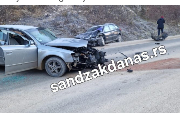 Teška saobraćajna nesreća na putu Novi Pazar – Sopoćani, sudar dva auta