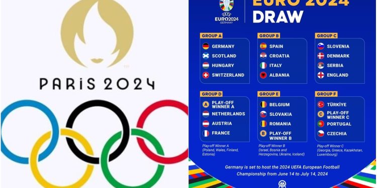 Dva najveća sportska događaja u 2024. godini Letnje OI u Parizu i EP u fudbalu