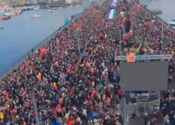 Istanbul: Masovni protest prvog dana nove godine, podrška narodu Palestine