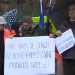 Protest građana protiv neustavnog obilježavanja Dana RS, na skupu u Sarajevu