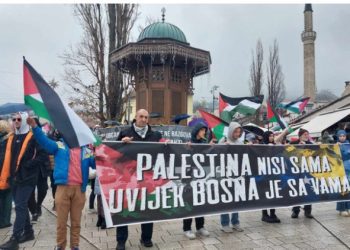 Sarajevo: Skup podrške  narodu Palestine, od Sebilja do trga Ubijene djece