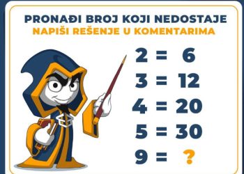 Nova mozgalica za vas, koji je broj ispod upitnika