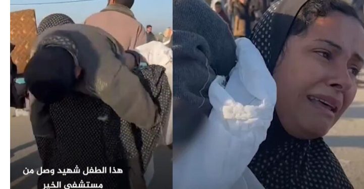 Srce da pukne, Palestinka odbila da ostavi ubijenog sina već ga ponijela u izbjeglištvo