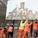 Bilbord sa počasnim građanima- Vučić, Putin i Đoković, uklonila policija Kosova