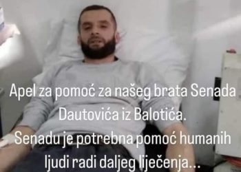 Apel za pomoć Senadu Dautovići, test za Rožajce i okolinu