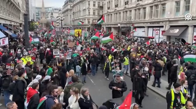 Veliki skup u Londonu protiv agresije na Palestinu, hitan prekid vatre