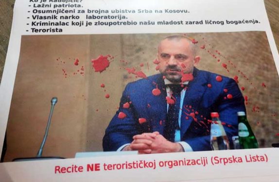 Plakati u Zubinom Potoku i Leposaviću: Radočić lažni patriota i izdajnik