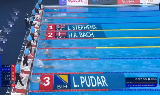 Lani Pudar treće mjesto, bronzana medalja u trci na 200 metara delfin u Dohi