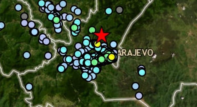 Jak zemljotres pogodio okolinu Sarajeva, tutnjalo i ljuljalo mnogo