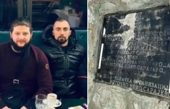 Sarajevo: Građani platili kaznu od 6.000 KM za Elvisa i Esada koji su polomili spomen ploču zločincu Mladiću