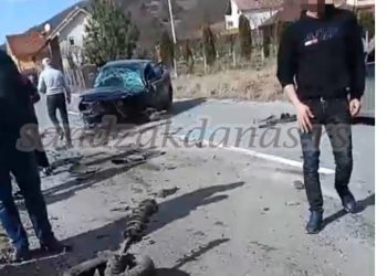 U mjestu Bijele Vode na regionalnom putu Novi Pazar- Sjenica teška saobraćajna nesreća