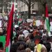 Protest podrške Palestincima ispred ambasade Izraela u Washingtonu