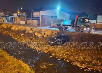 Novi Pazar: Auto sletjelo u rijeku Jošanicu, hitna pomoć efikasna
