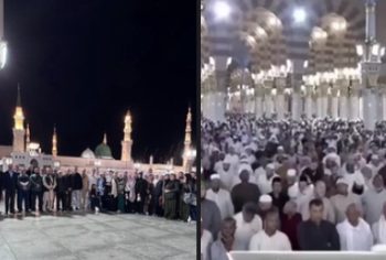 Hiljade vjernika u Poslanikovoj džamiji na teravije, jedan broj iz Sandžaka VIDEO