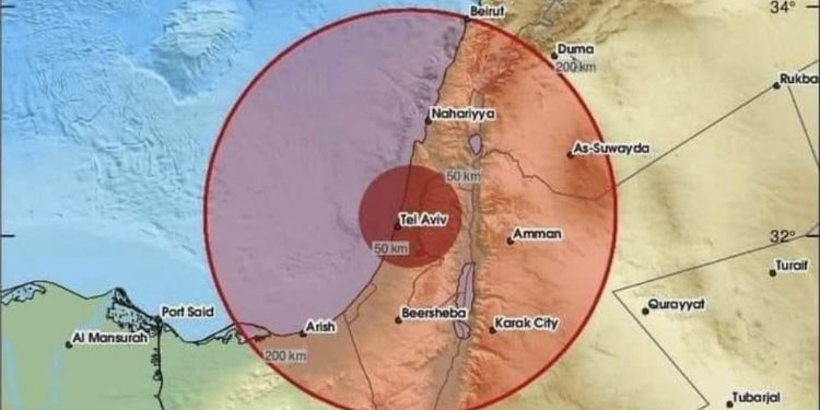 Jak zemljotres pogodio Izrael, u Tel Avivu