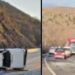 Novi Pazar: Auto završilo na krovu, golf se prevrnuo na ulazu grada