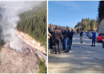 Građani blokirali put Rožaje- Špiljani zbog deponije Mostina