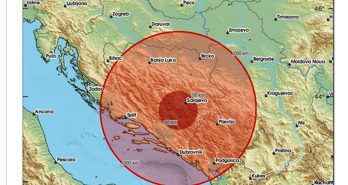 U 12.40 sati jači zemljotres pogodio Crnu Goru, kanoni juče okolina Nikšića