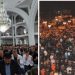 Noćni namazi u Novom Pazaru na trgu, Tutinu sultan Fatih džamiji i Rožaje u hali sportova