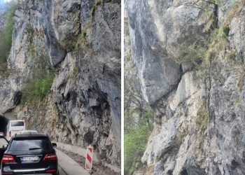 Put Špiljani-Rožaje nije bezbedan za vožnju, ogromne stijene ispucale
