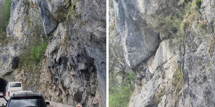 Put Špiljani-Rožaje nije bezbedan za vožnju, ogromne stijene ispucale