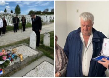 Selaković odao počast Naseru Vučelju a zatim uručio spomenicu njegovoj porodici