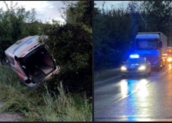 Vozilo novopazarske hitne pomoći sletjelo sa puta kod Baljevca