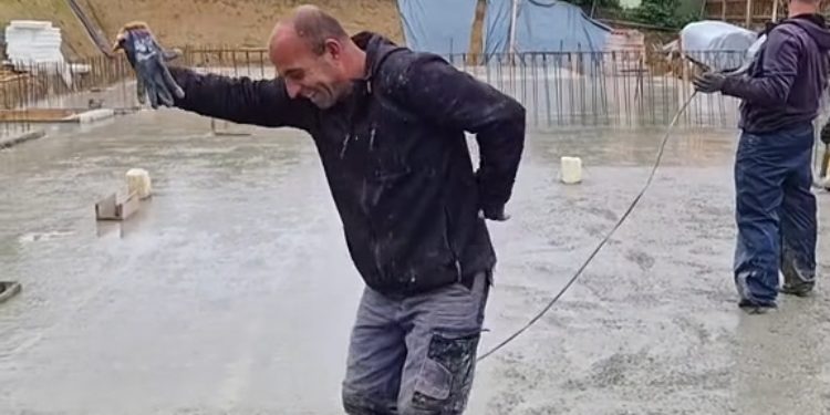 Ovako Albanci betoniraju temeljnu ploču, “Šote mori šote”