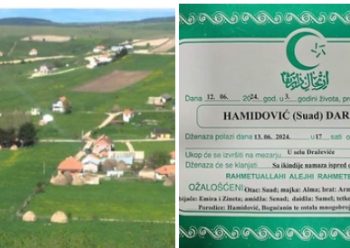 Danas dženaze malom Darisu Hamidoviću iz Draževića, koji je juče stradao igrajući se