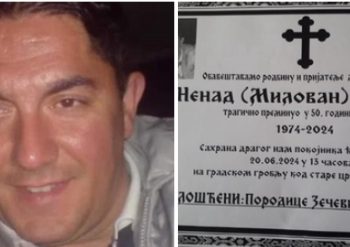 Sahrana tragično stradalom Nenadu Zečeviću u rodnom Tutinu