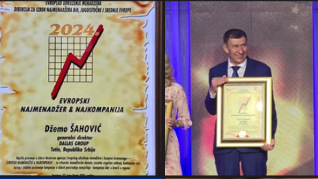 Tutin: Džemo Šahović, direktor Dalasa dobio priznanje za najmenadžera i najkompaniju