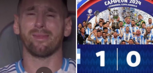 Argentina osvojila Copa Amerika, Mesi plakao na klupi