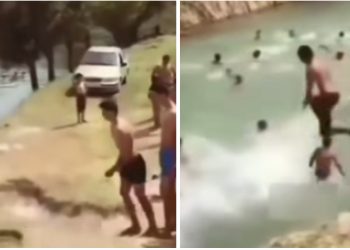 Za dobre skakače da se podsjete, djecaci izveli seriju skokova  u rijeku