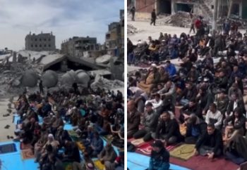 Džuma namaz u srcu Gaze,  vjernici znaju kakva je nagrada petkom