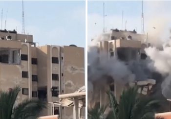 Gaza: Snimljen napad na zgradu u izbjegličkom naselju, 4 osobe ubijene