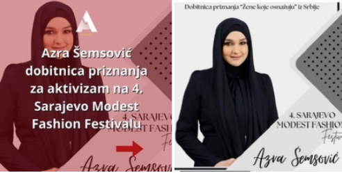 Azra Šemsović iz Novog Pazara dobitnica priznanja “Žene koje osnažuju” u Sarajevu