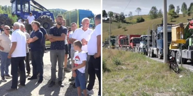Drvoprerađivači neće odustati od svojih zahtjeva, novi protest zakazan u Kalače kod Rožaja