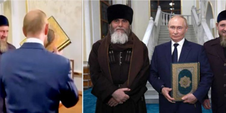 Sastanak Putina i Kadirova, dobio Kur’an a zatim reagovao na najbolji način – poljubio ga
