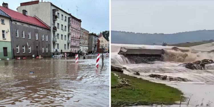 Još jedna brana pukla na granici Poljske, evakuacija grada VIDEO