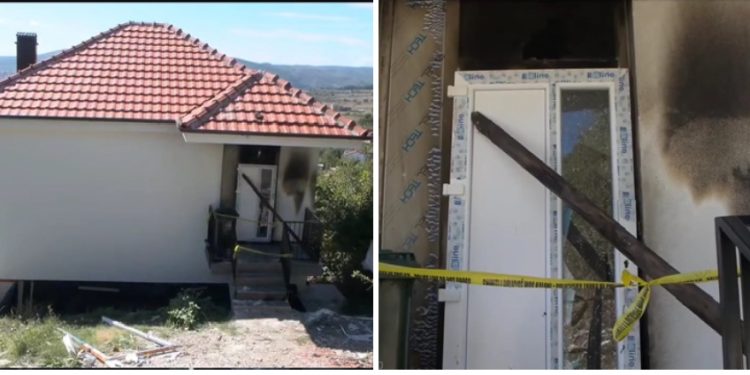 Podmetnut požar na kuću koju je sagradila Vlada Kosova u mjestu Brđani