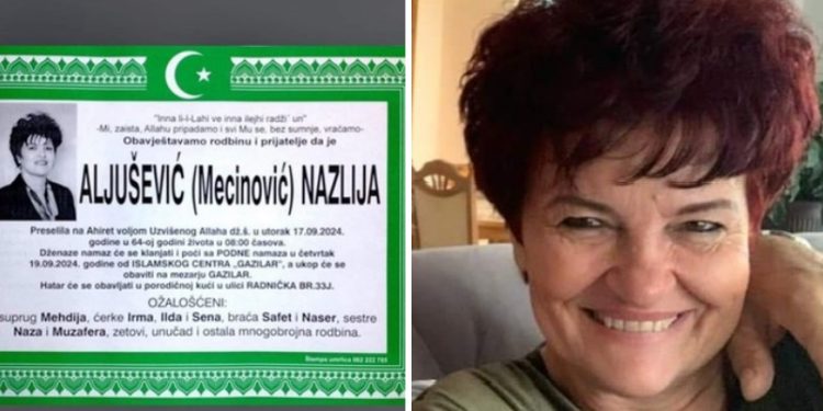 Nakon teške bolesti na Ahiret preselila Nazlija Aljušević, profesorica historije