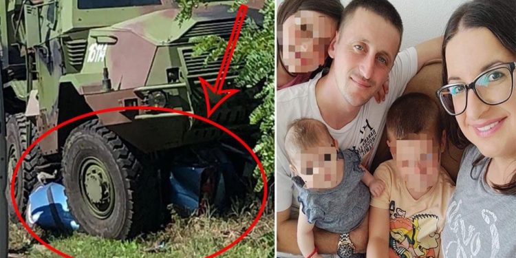 Vozač vojnog vozila bio pijan, majka troje stradale djece 2 sahata bila pod autom